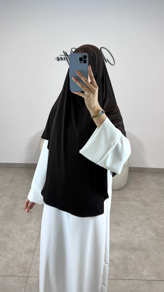 khimar jersey premium marron