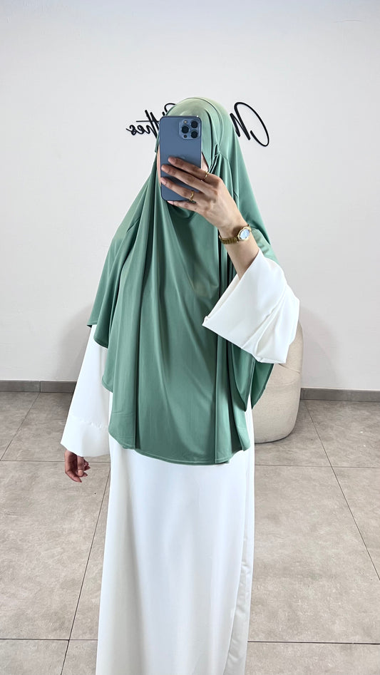 khimar jersey premium vert d'eau